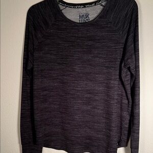 Muk Luks Dark Gray Long Sleeve Top